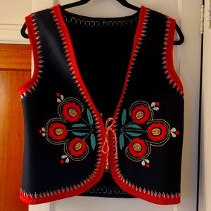 Women's Polish Folk Vest - Vintage